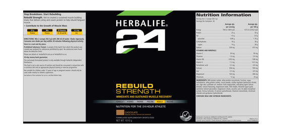 Herbalife24 Rebuild Strength - Chocolate 1010g