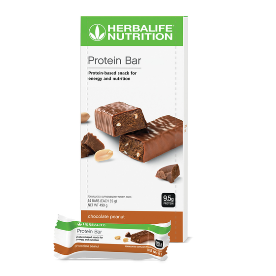 Herbalife Nutrition Protein Bars - Chocolate Peanut 14 x 35gm bars